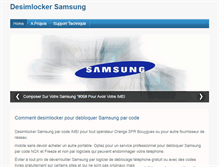 Tablet Screenshot of desimlockersamsung.com